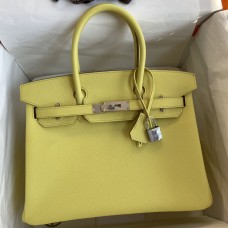 Hermes Birkin 30cm 35cm Bag In Lime Epsom Epsom Leather