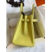 Hermes Birkin 30cm 35cm Bag In Lime Epsom Epsom Leather