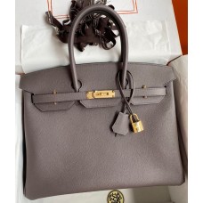 Hermes Birkin 30cm 35cm Bag In Etain Epsom Leather