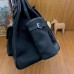 Hermes HAC Cargo Birkin 40 Handmade Bag in Black Toile