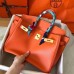 Hermes Orange Birkin 30cm 35cm Epsom Handmade Bag