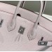 Hermes Birkin 25cm Bag In Mauve Pale Clemence Leather