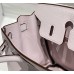 Hermes Birkin 25cm Bag In Mauve Pale Clemence Leather