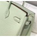Hermes Birkin 25cm Bag In Vert Fizz Clemence Leather