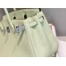 Hermes Birkin 25cm Bag In Vert Fizz Clemence Leather