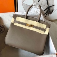 Hermes Birkin 25 Handmade Bag In Taupe Swift Leather Hermes Birkin 25 Handmade Bag In Taupe Swift Leather