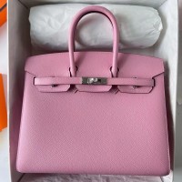 Hermes Birkin 25 Sellier Handmade Bag In Rose Confetti Epsom Calfskin Hermes Birkin 25 Sellier Handmade Bag In Rose Confetti Epsom Calfskin