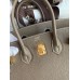 Hermes Birkin 25 Handmade Bag In Taupe Clemence Leather