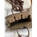 Hermes Birkin 25 Handmade Bag In Taupe Clemence Leather