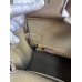 Hermes Birkin 25 Handmade Bag In Taupe Clemence Leather