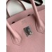 Hermes Birkin 25 Retourne Handmade Bag In Rose Sakura Epsom Calfskin