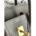 Hermes Birkin 25 Sellier Handmade Bag In Etain Epsom Calfskin