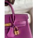 Hermes Birkin 25 Retourne Handmade Bag In Anemone Swift Calfskin