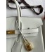 Hermes Birkin 25 Retourne Handmade Bag In Beton Swift Calfskin