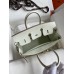 Hermes Birkin 25 Retourne Handmade Bag In Beton Swift Calfskin