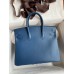 Hermes Birkin 25 Retourne Handmade Bag In Nata Swift Calfskin