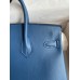 Hermes Birkin 25 Retourne Handmade Bag In Nata Swift Calfskin