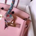 Hermes Birkin 25 Handmade Bag In Pink Swift Leather