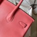 Hermes Birkin 25 Handmade Bag In Rose Lipstick Swift Leather