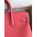 Hermes Birkin 25 Retourne Handmade Bag In Rose Lipstick Swift Calfskin