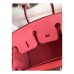 Hermes Birkin 25 Retourne Handmade Bag In Rose Lipstick Swift Calfskin