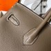 Hermes Birkin 25 Handmade Bag In Taupe Swift Leather