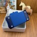 Hermes Birkin Cargo 25 Bag in Blue Toile and Navy Blue Swift Leather