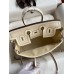 Hermes Birkin Cargo 25 Bag in Craie Toile and Swift Leather