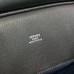 Hermes Birkin Cargo 25 Bag in Blue Toile and Black Swift Leather