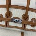 Hermes Birkin Cargo 25 Bag in Ecru Toile and Gold Swift Leather