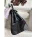 Hermes Birkin Cargo 25 Bag in Black Toile and Swift Leather