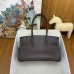 Hermes Shoulder Birkin Light 29 Bag in Ebene Swift Calfskin