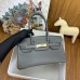 Hermes Shoulder Birkin Light 29 Bag in Etain Swift Calfskin