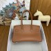 Hermes Shoulder Birkin Light 29 Bag in Gold Swift Calfskin