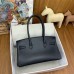 Hermes Shoulder Birkin Light 29 Bag in Black Swift Calfskin