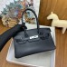 Hermes Shoulder Birkin Light 29 Bag in Black Swift Calfskin