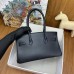 Hermes Shoulder Birkin Light 29 Bag in Black Swift Calfskin