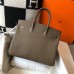 Hermes Birkin 30cm 35cm Bag In Taupe Clemence Leather