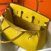 Hermes Birkin 30cm 35cm Bag In Yellow Clemence Leather