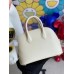 Hermes Bolide 1923 Mini Handmade Bag In Craie Chevre Mysore Leather