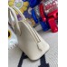 Hermes Bolide 1923 Mini Handmade Bag In Craie Chevre Mysore Leather