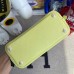 Hermes Bolide 1923 Mini Handmade Bag In Jaune Bourgeon Chevre Mysore Leather