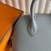 Hermes Bolide 1923 Mini Handmade Bag in Blue Glacier Evercolor Calfskin