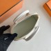 Hermes Bolide Mini Handmade Bag in White Evercolor Calfskin
