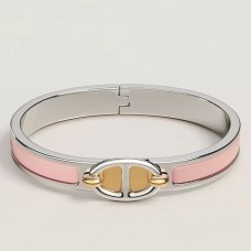 Hermes Pink Mini Clic Chaine d'Ancre Bracelet