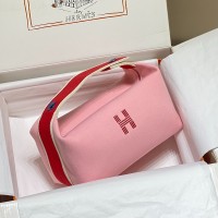 Hermes Bride-a-Brac Case in Pink Canvas