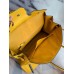 Hermes Birkin 40 Handmade Bag In Yellow Clemence Leather