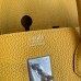 Hermes Birkin 40 Handmade Bag In Yellow Clemence Leather