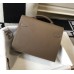 Hermes Kelly Depeche 34 Briefcase In Taupe Calfskin