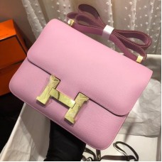 Hermes Epsom Constance 24cm Pink Atoll Handmade Bag